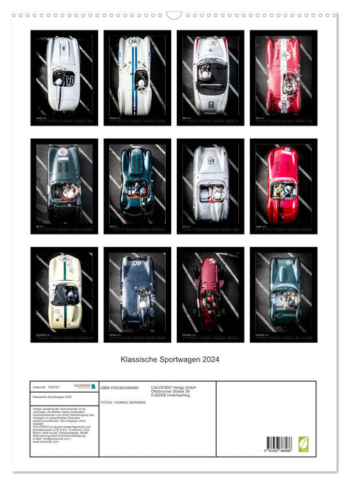 CLASSIC SPORTS CARS 2024 (CALVENDO wall calendar 2024) 