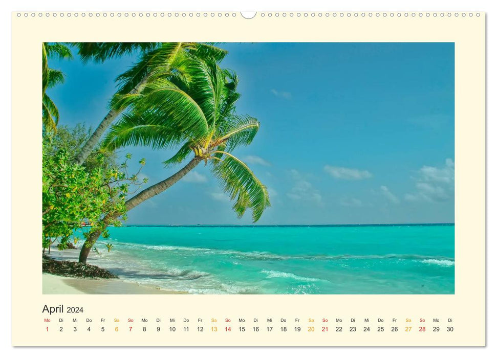 Maldives - mon rêve (calendrier mural CALVENDO 2024) 