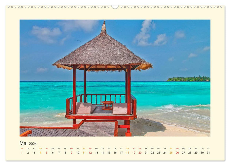 Maldives - mon rêve (calendrier mural CALVENDO 2024) 