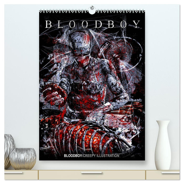 BLOODBOY/CREEPY ILLUSTRATION (CALVENDO Premium Wall Calendar 2024) 