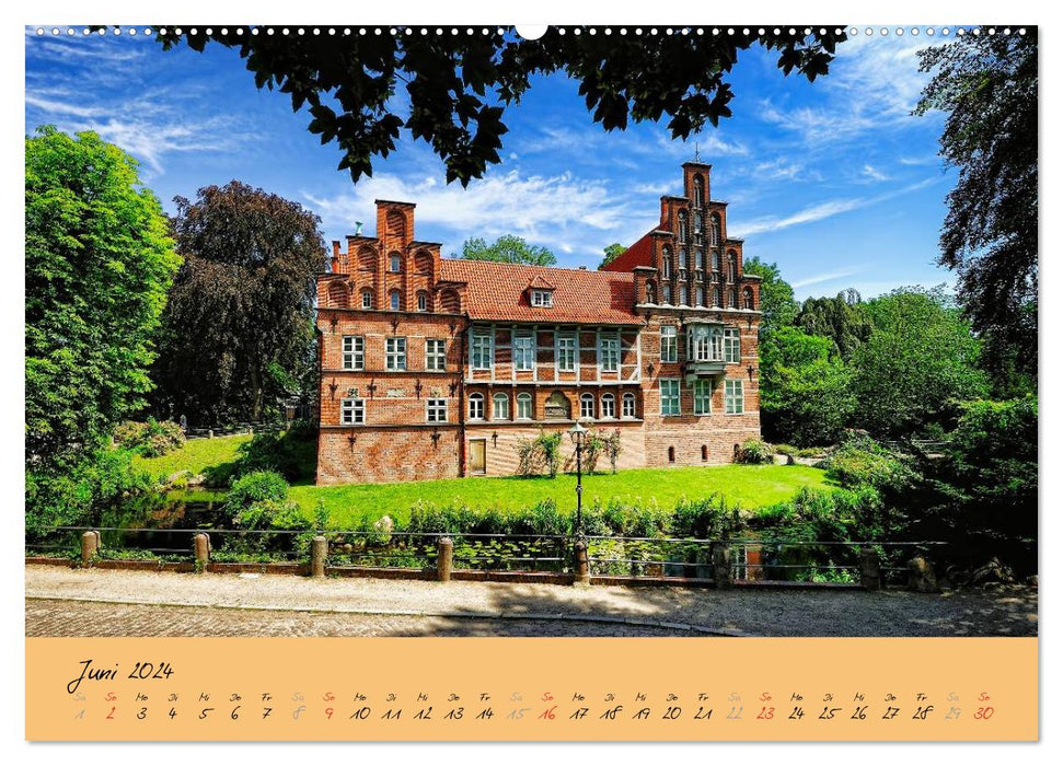 Bergedorf Hamburg's pearl on the Bille (CALVENDO wall calendar 2024) 