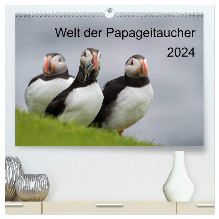 Le monde des macareux (Calvendo Premium Wall Calendar 2024) 