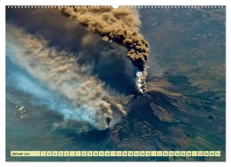 Volcanoes - impressive and threatening (CALVENDO Premium Wall Calendar 2024) 