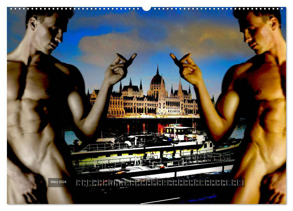 public phantasies - erotische Männerfotografie (CALVENDO Wandkalender 2024)