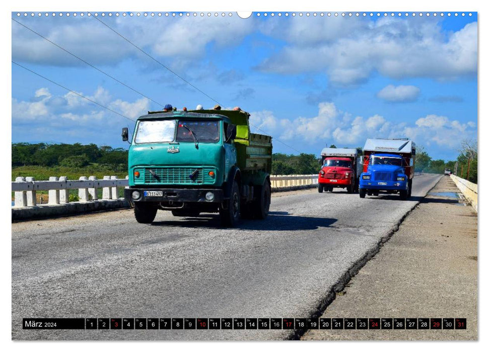 On roads through the east of Cuba (CALVENDO Premium Wall Calendar 2024) 