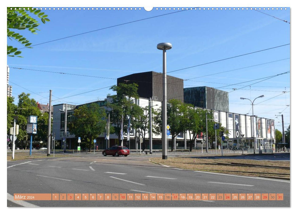 Mannheim - Stadt im Quadrat (CALVENDO Premium Wandkalender 2024)
