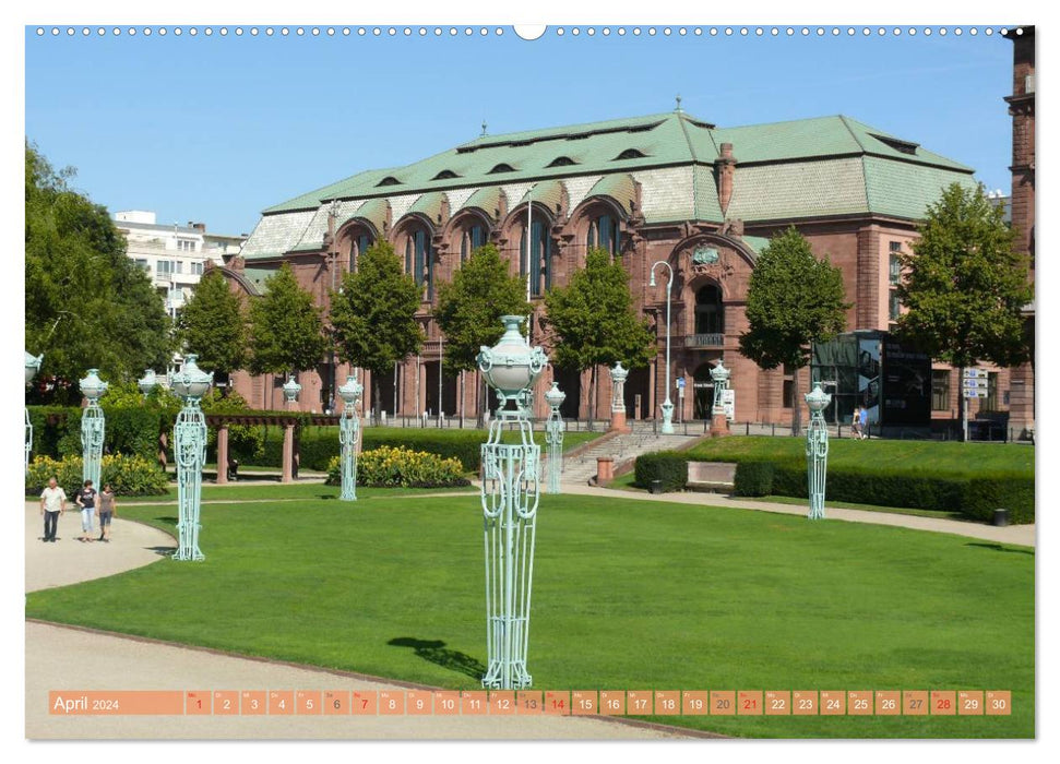 Mannheim - City in a Square (CALVENDO Premium Wall Calendar 2024) 