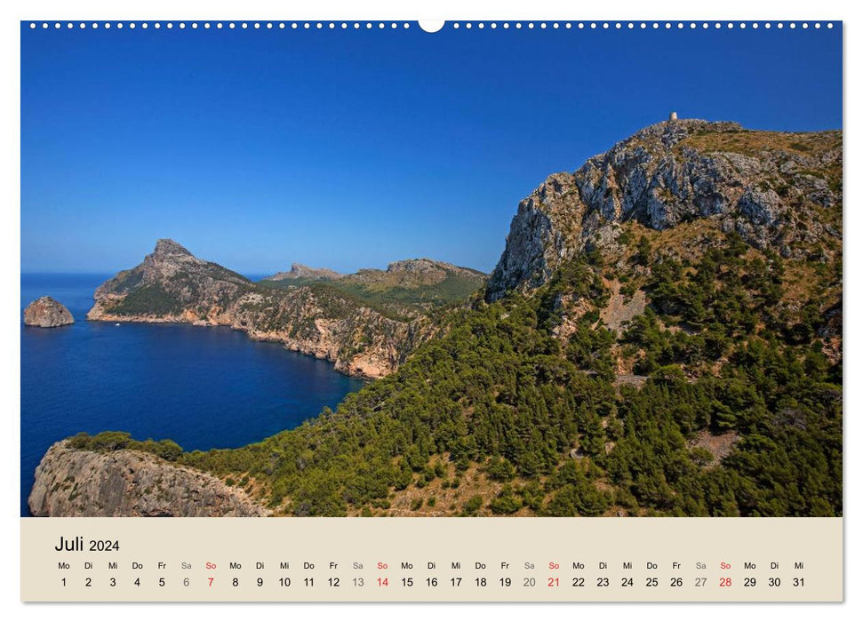 Mallorca - Traumhafte Balearen Insel (CALVENDO Premium Wandkalender 2024)