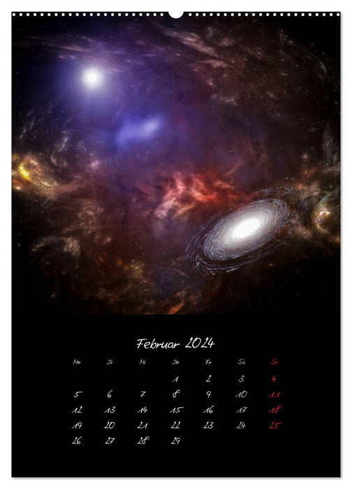 The big journey in the universe (CALVENDO wall calendar 2024) 