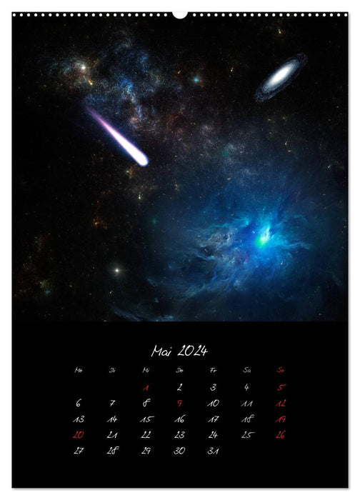 The big journey in the universe (CALVENDO wall calendar 2024) 