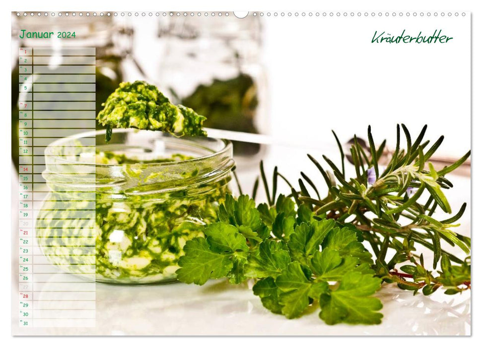 Variety of herbs (CALVENDO wall calendar 2024) 