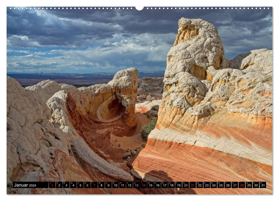 WHITE POCKET - Natural Wonders in Arizona (CALVENDO Premium Wall Calendar 2024) 