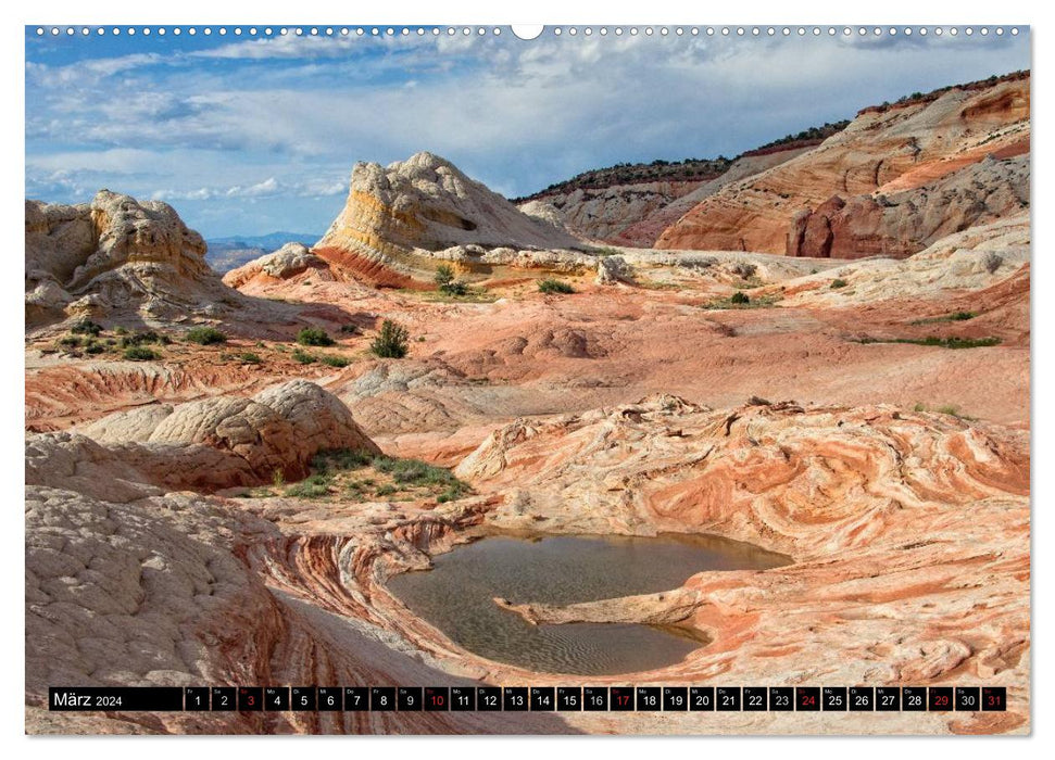 WHITE POCKET - Natural Wonders in Arizona (CALVENDO Premium Wall Calendar 2024) 