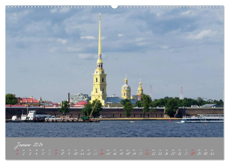 Saint Petersburg - Palaces - Cathedrals - Squares (CALVENDO Premium Wall Calendar 2024) 