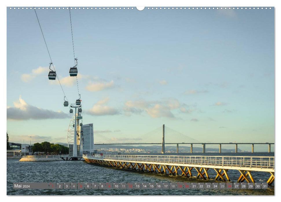 Metropole Lissabon (CALVENDO Premium Wandkalender 2024)