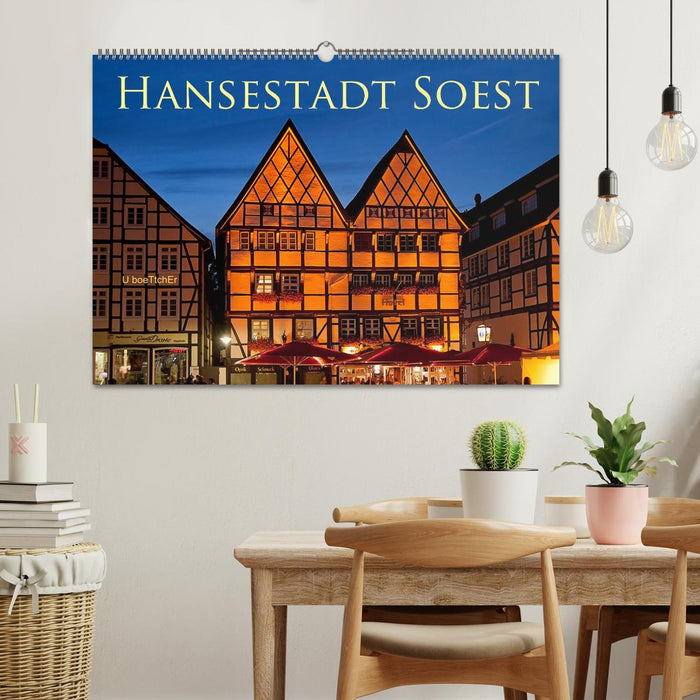 Ville hanséatique de Soest (calendrier mural CALVENDO 2024) 