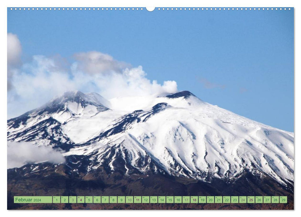 Taormina, the city with a view of Mount Etna (CALVENDO Premium Wall Calendar 2024) 