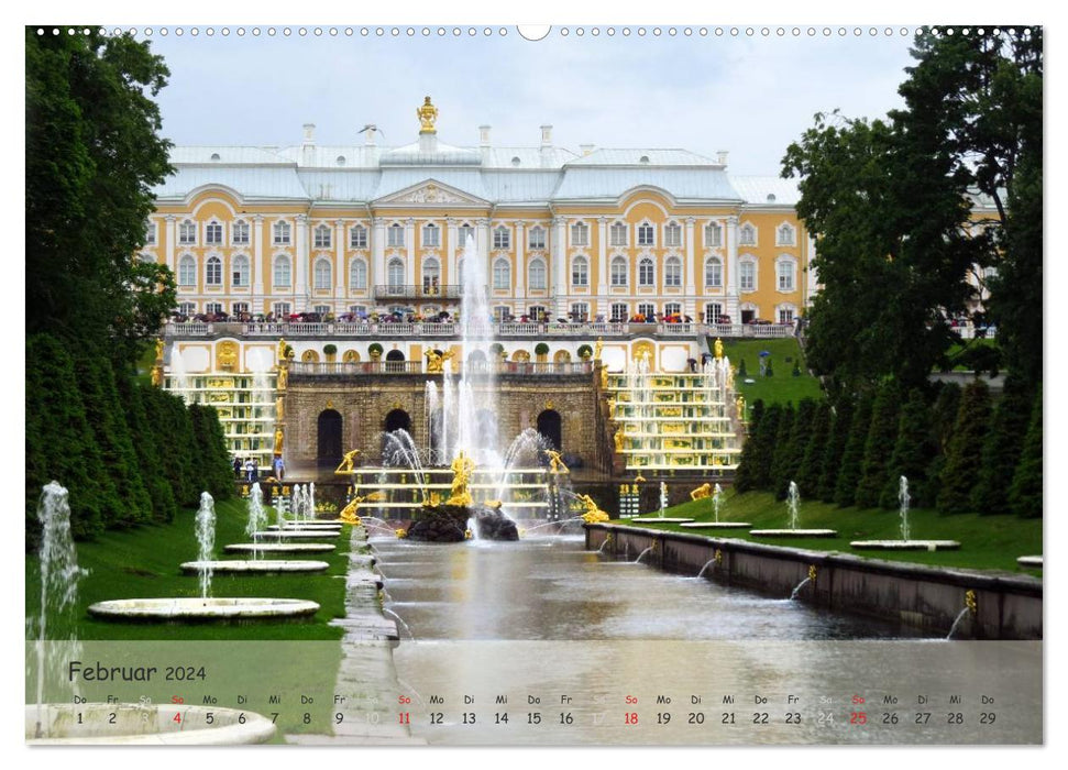 Saint Petersburg - Palaces in the area (CALVENDO wall calendar 2024) 