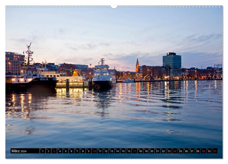 Landeshauptstadt Kiel (CALVENDO Premium Wandkalender 2024)