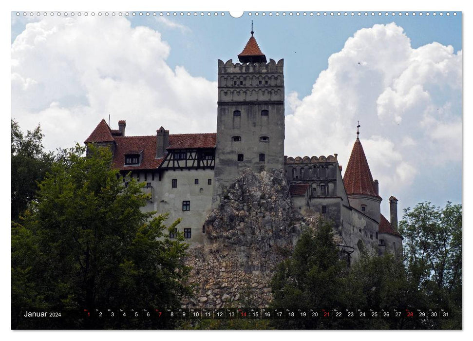 En déplacement dans et autour de Cronstadt (calendrier mural CALVENDO 2024) 