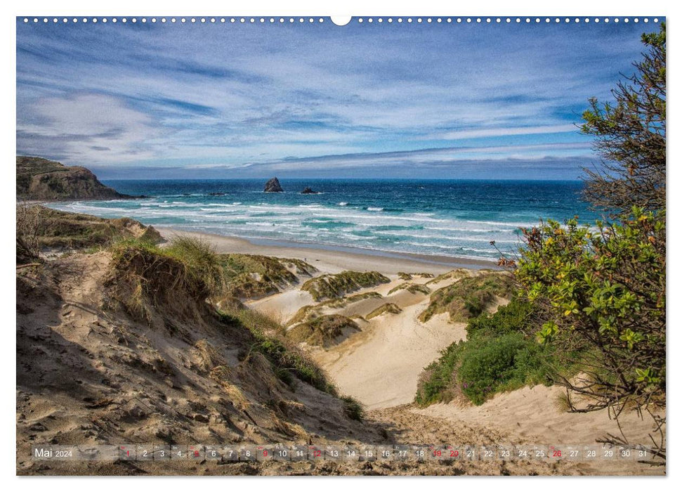 Sentiers fantastiques - En mouvement sur l'île du Sud de la Nouvelle-Zélande (Calendrier mural CALVENDO Premium 2024) 