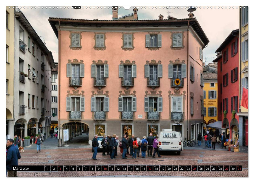 Lugano - Perle au Tessin (Calvendo Premium Calendrier mural 2024) 