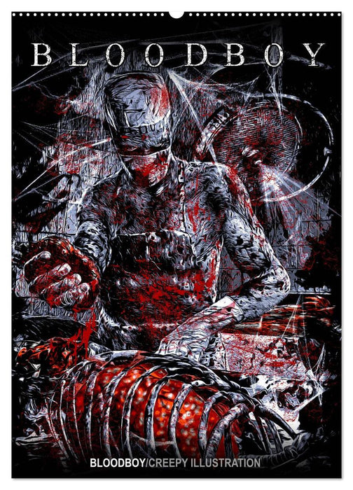 BLOODBOY/CREEPY ILLUSTRATION (Calendrier mural CALVENDO 2024) 