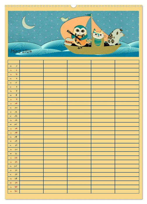 Unser buntes Familienleben (CALVENDO Premium Wandkalender 2024)