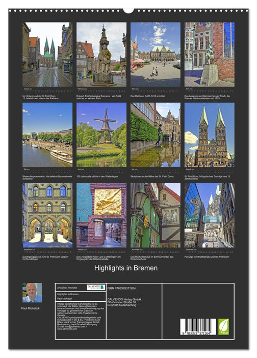 Highlights in Bremen (CALVENDO Premium Wall Calendar 2024) 