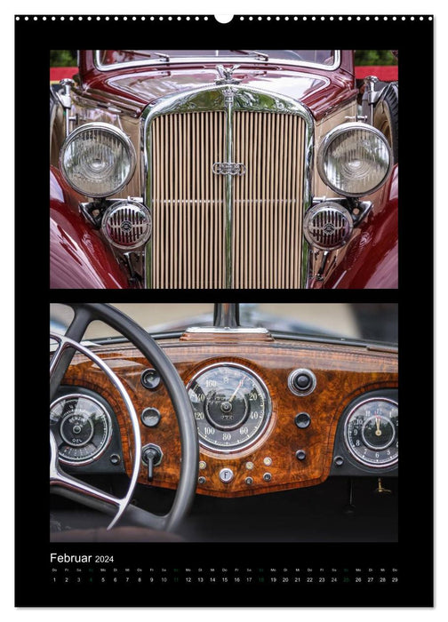 Classic vintage cars (CALVENDO wall calendar 2024) 