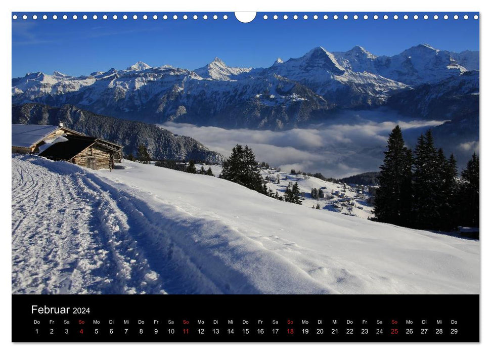 Mountain views - swissmountainview.ch (CALVENDO wall calendar 2024) 