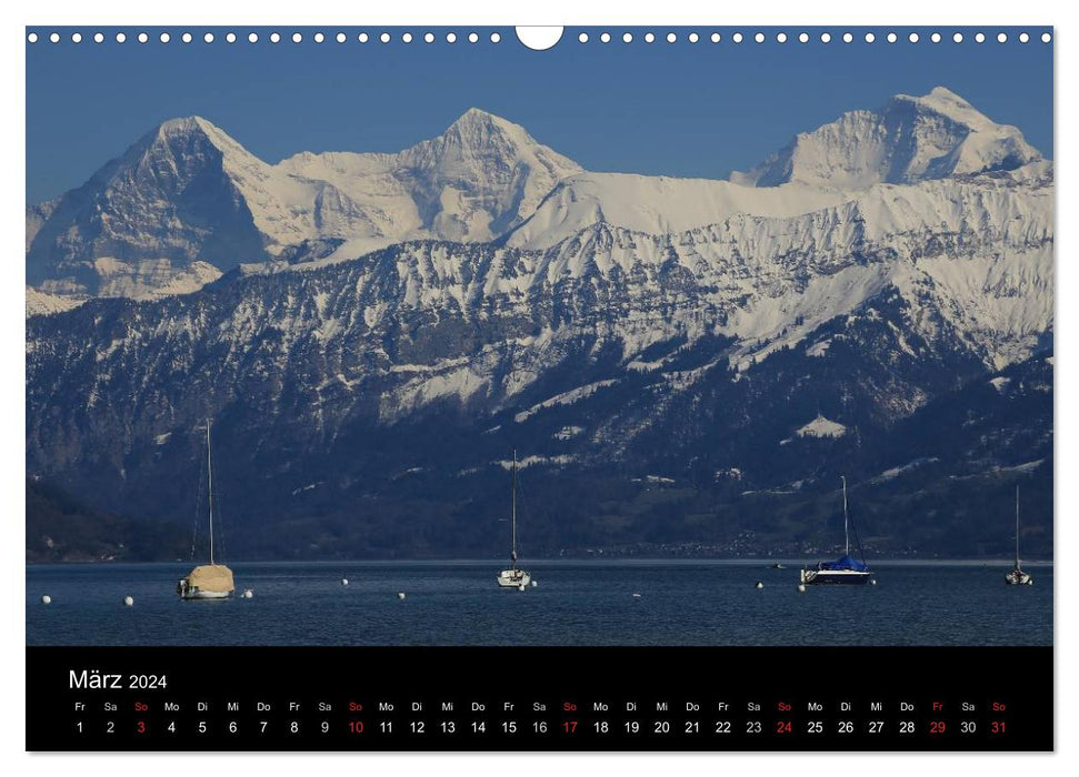Mountain views - swissmountainview.ch (CALVENDO wall calendar 2024) 