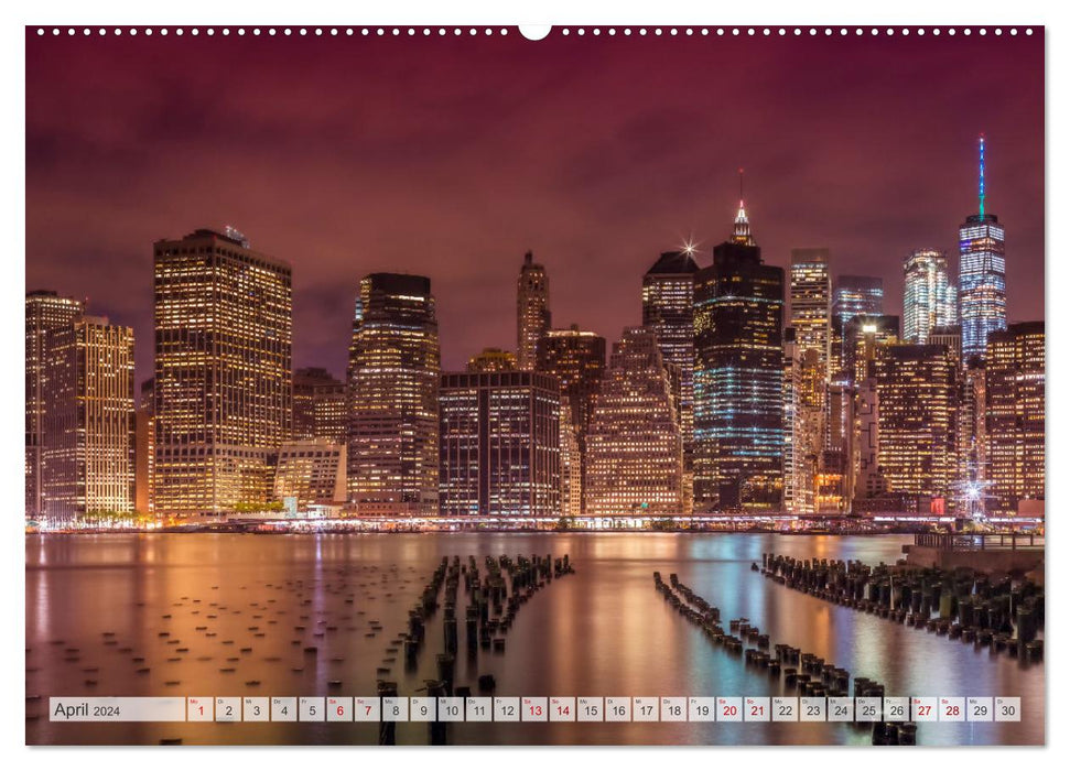 USA ATTRACTIONS Urban and natural highlights (CALVENDO Premium Wall Calendar 2024) 