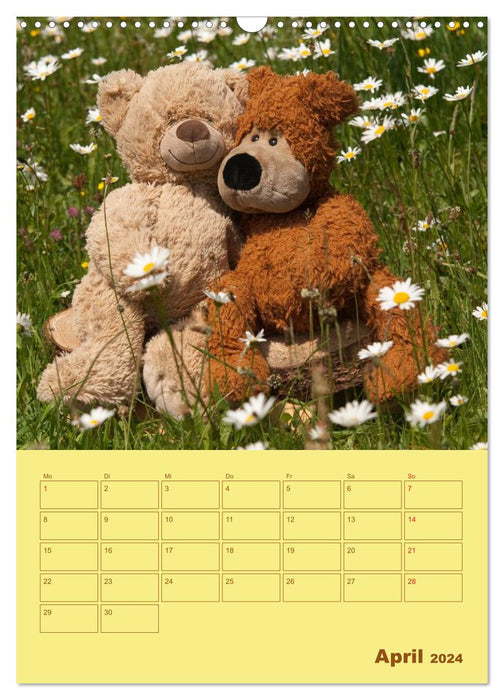 Strong planner for the year – Teddys (CALVENDO wall calendar 2024) 