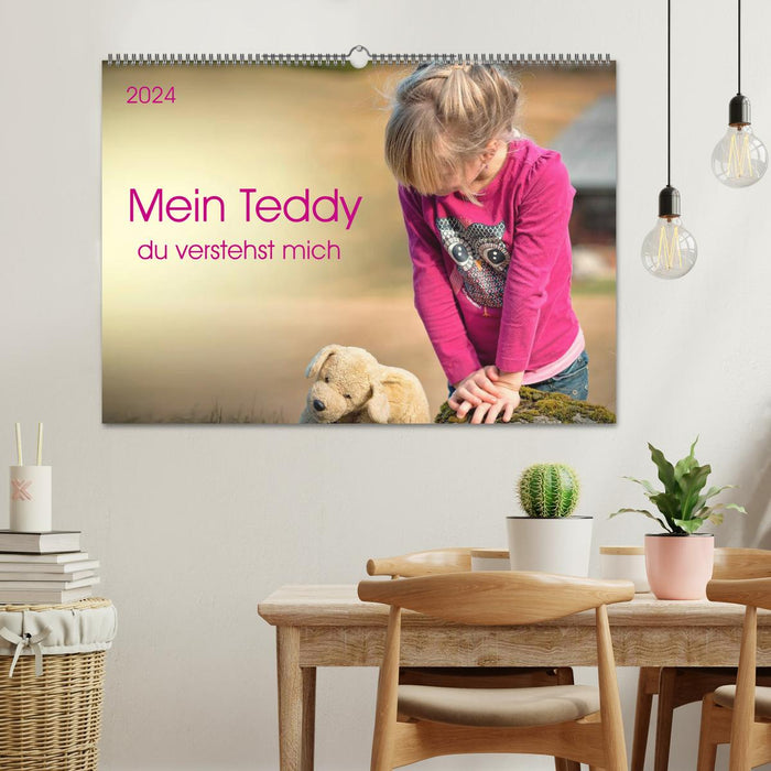 Mon Teddy - tu me comprends (Calendrier mural CALVENDO 2024) 