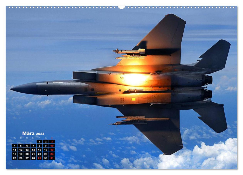 Fascination with fighter aircraft (CALVENDO Premium Wall Calendar 2024) 