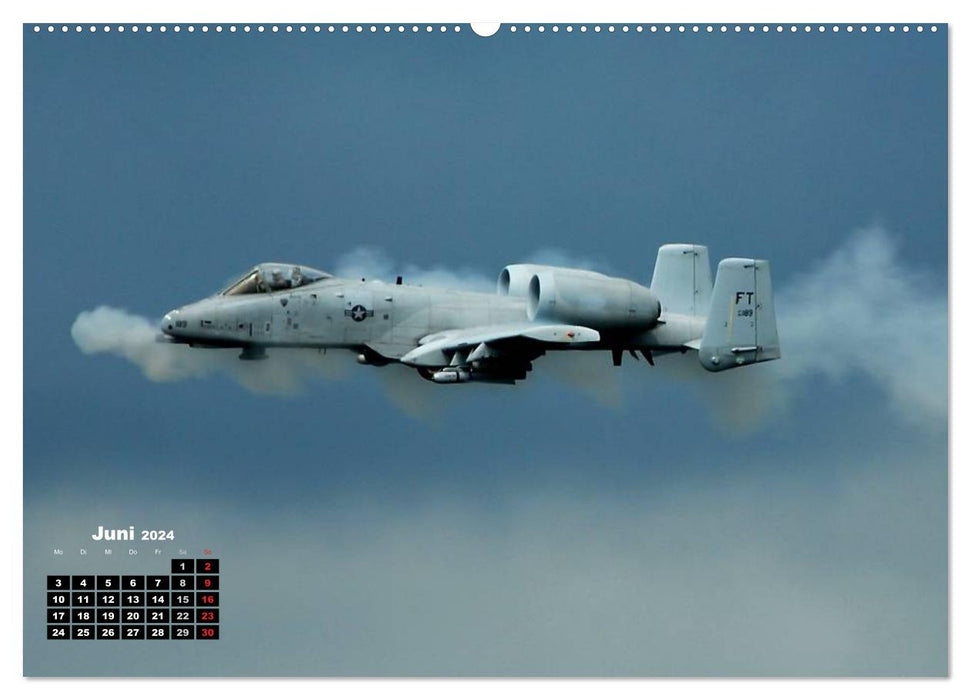 Fascination with fighter aircraft (CALVENDO Premium Wall Calendar 2024) 