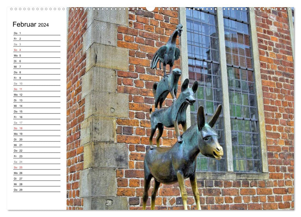 Bremen ganz nah (CALVENDO Premium Wandkalender 2024)