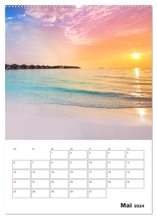 Paradis insulaires du Pacifique Sud (Calendrier mural CALVENDO Premium 2024) 