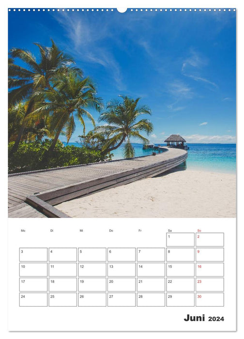 Island paradises in the South Pacific (CALVENDO Premium Wall Calendar 2024) 