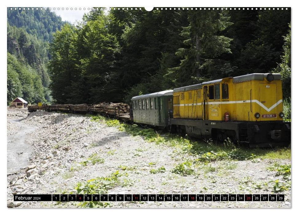 Entlang der Wassertalbahn - Auf schmaler Spur im Norden Rumäniens (CALVENDO Wandkalender 2024)