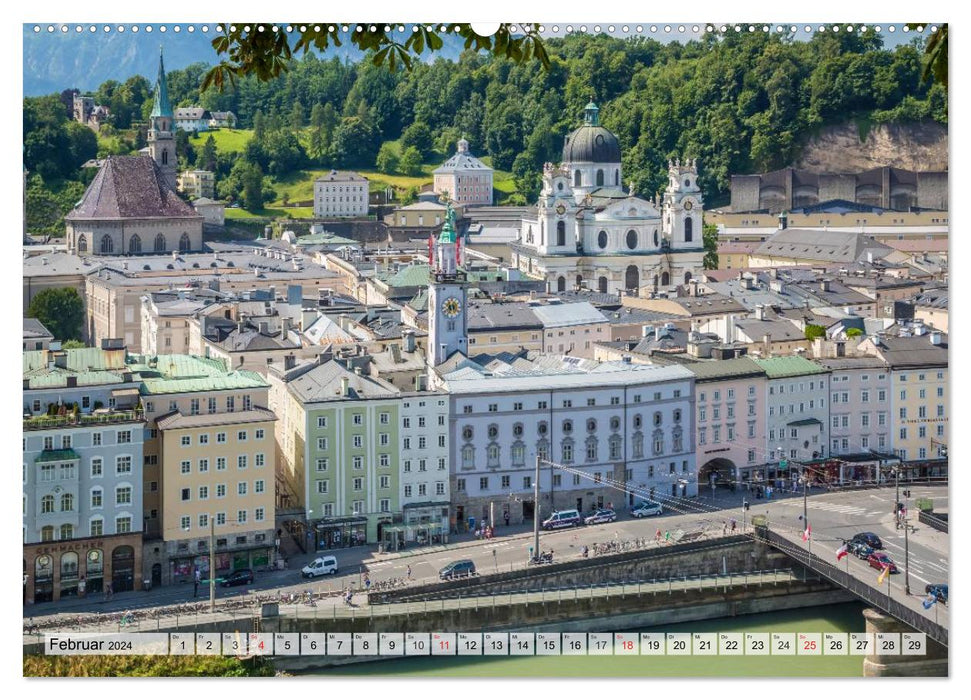 SALZBOURG Vues de la ville de Mozart (Calvendo Premium Wall Calendar 2024) 