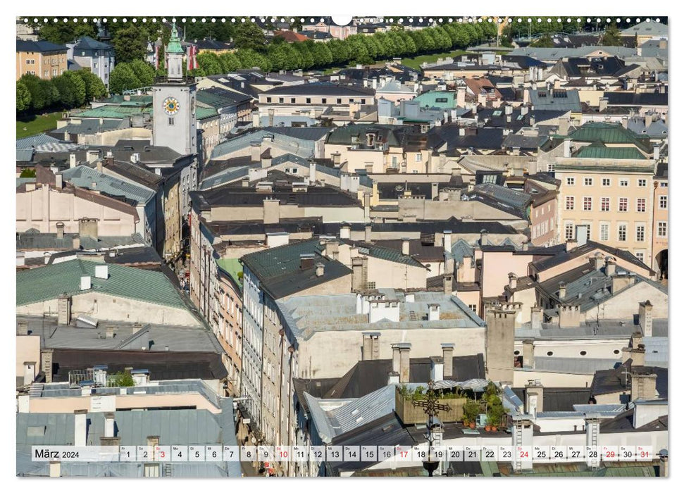 SALZBURG Views of the Mozart City (CALVENDO Premium Wall Calendar 2024) 