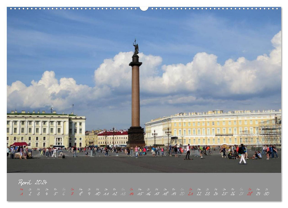 Sankt Petersburg - Paläste - Kathedralen - Plätze (CALVENDO Wandkalender 2024)