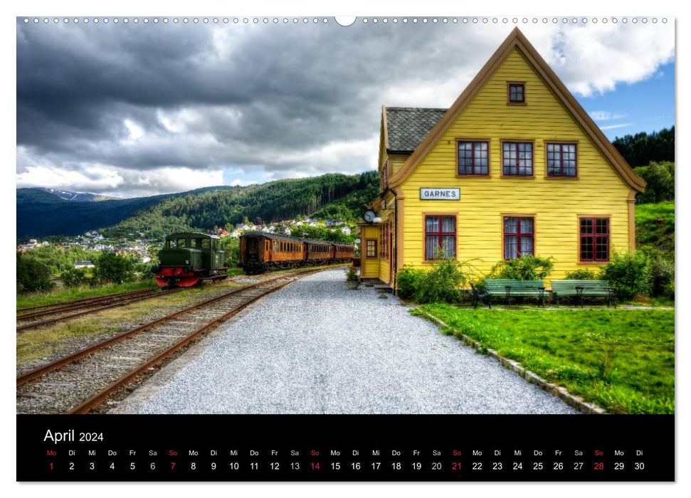 Norway - From West to South (CALVENDO wall calendar 2024) 