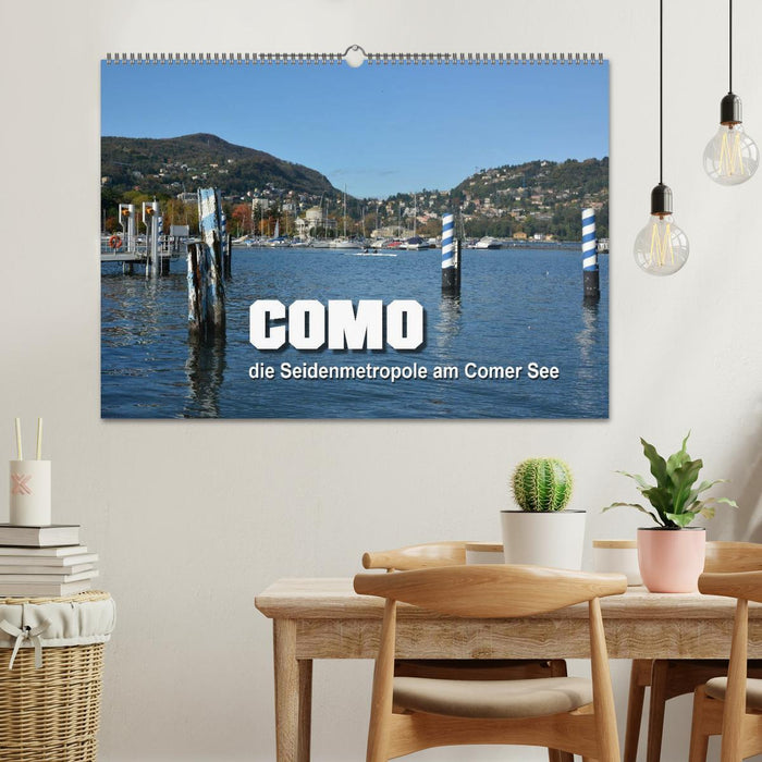 Como - silk metropolis on Lake Como (CALVENDO wall calendar 2024) 