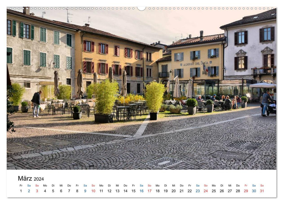 Como - silk metropolis on Lake Como (CALVENDO wall calendar 2024) 