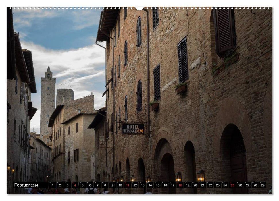 Evening in Tuscany (CALVENDO Premium Wall Calendar 2024) 