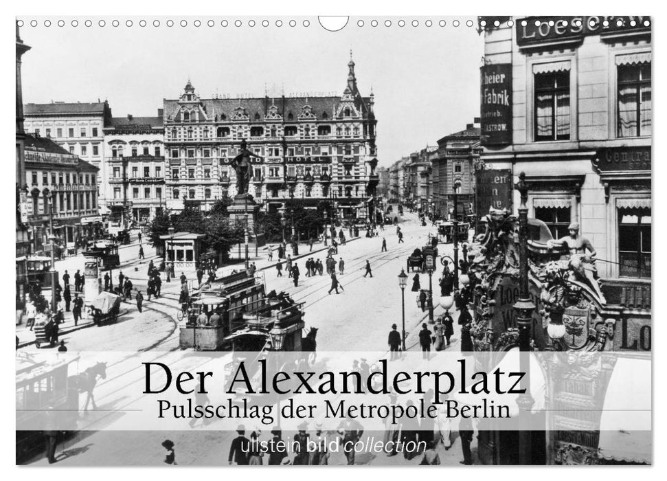 Alexanderplatz - le pouls de la métropole berlinoise (calendrier mural CALVENDO 2024) 