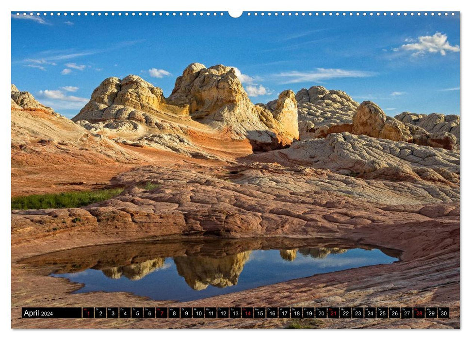 WHITE POCKET - Naturwunder in Arizona (CALVENDO Wandkalender 2024)